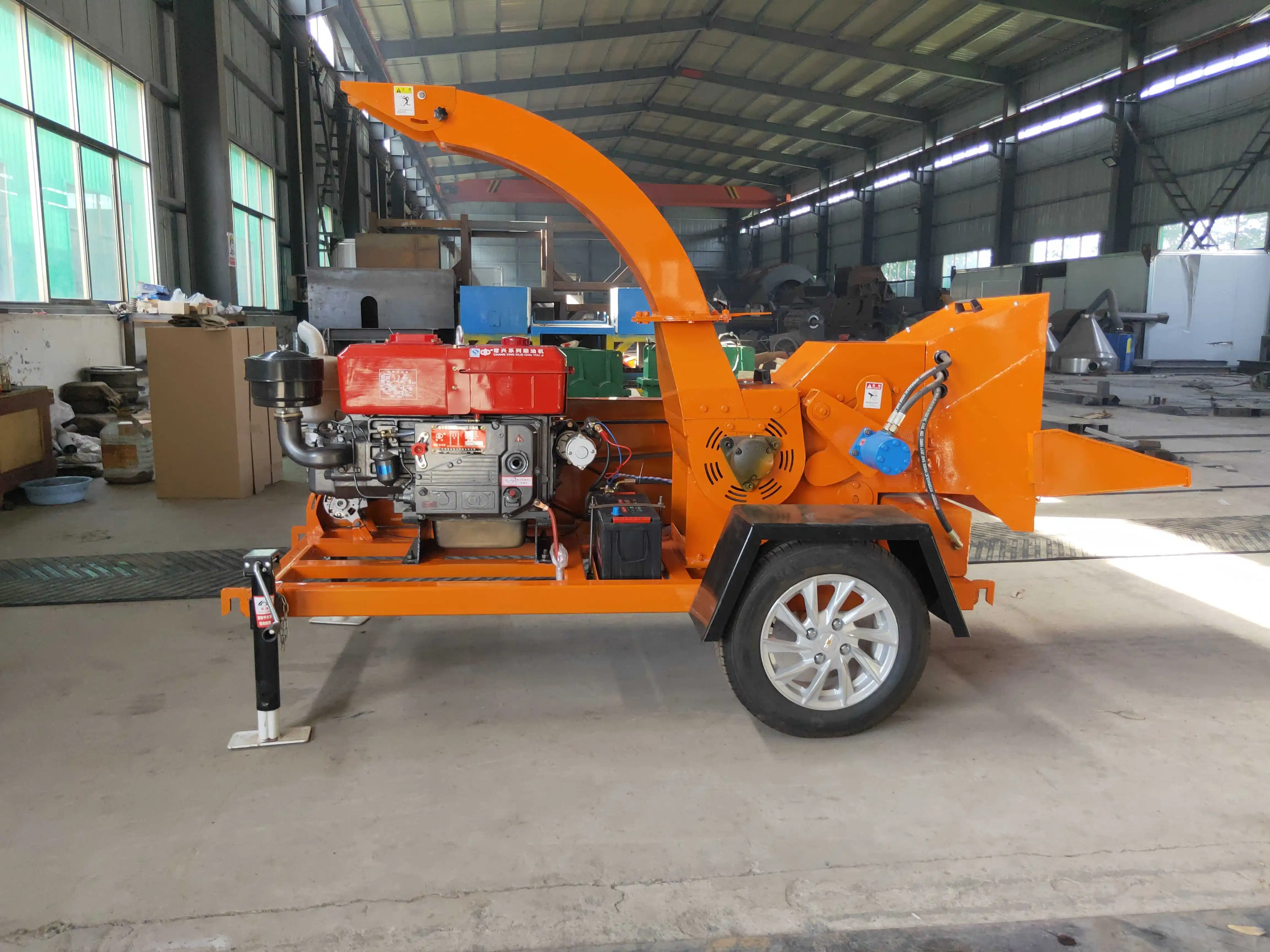 Diesel Movable Wood Chipper