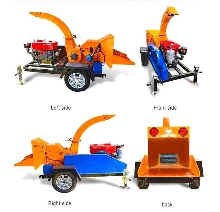 Saving Hydraulic Feeding Wood Branch Chipper