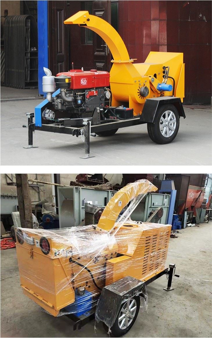 Saving Hydraulic Feeding Wood Branch Chipper