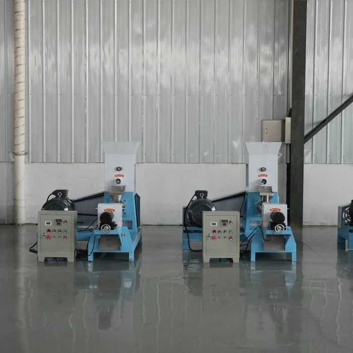 Stainless Steel Dog Floating Fish Chicken Animal Feed Pellet Making Machine factory