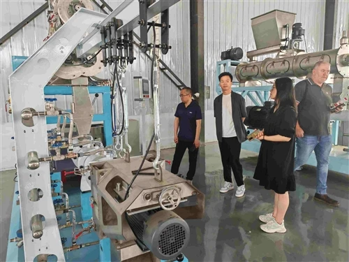 1-6 T/H Wet-type Twin-Screw Floating Fish Feed Pellet Production Line Test Fo...