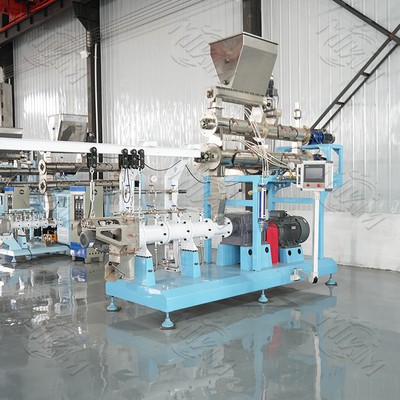 Twin screw fish feed extruder machine Twin screw fish feed extruder machine